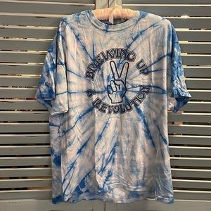 Size XL BLUE MOUNTAIN BREWERY Tie Dye T-shirt from Nelson County, Virginia.